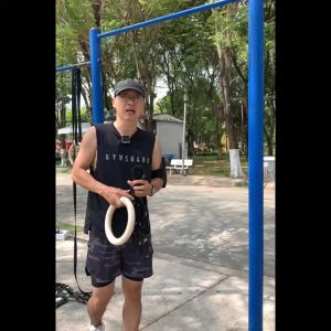 Vòng Treo Xà Bảo Hành 12 Tháng Vòng Tập Gymnastic Rings Dây Có Vạch Đo Khóa Cài Chắc Chắn Cleacco VTX2 Boro Sport