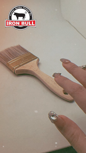 IRON BULL Paint Nylon Synthetic Filament Paint Brush Berus 1 2 3 " 1.5" " 2.5" " 4"