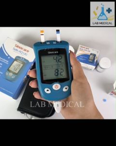 เครื่องตรวจวัดกรดยูริก ตรวจเก๊าท์ + ตรวจน้ำตาล Sinocare Safe AQ UG (เครื่องฟ้า) รับประกัน 10 ปี🔥ส่งเร็ว‼️