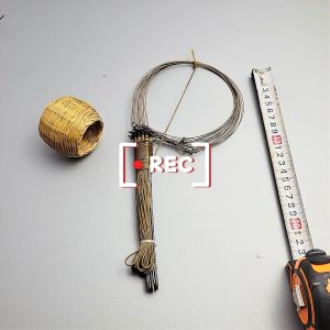 Giò thái bẫy gà đồng trích cáp inox se 4 khoen đúc bộ 20 chân