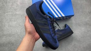 Adidas Original Mens And Womens Running Shoes Couple Gazelle Indoor Blue Basketball Leisure Sport Shoes