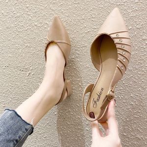 Lady jelly pointed sandals 女士防尖头平底凉鞋防水胶鞋