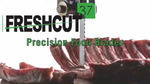 ใบเลื่อยสายพานตัดกระดูก ตัดเนื้อ ตัดปลา ตัดขาหมู ตัดอาหาร 1655x16mm x 0.50mm x 4T Hook GTB NS BL