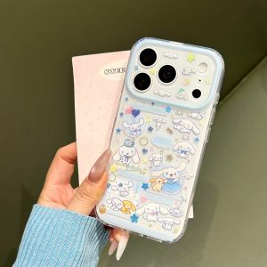 Sanrio | Cute Gilded Straight Edged Jade Guigou Phone Case for iPhone 17 Pro Max 17 16 15 Pro Max Luxury High-end Protective Back Cover