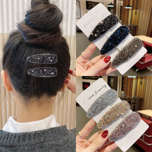 Korean Style Rhinestone Hair Clip Side Bangs Hair Accessories Girl Elegant Diamond Hairpins Alloy Embedded Artificial Gem