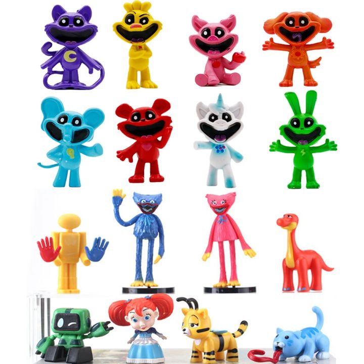 Anime 8PCS Smiling Critters Figure Smiling Critters Cat Nap Dog Day ...