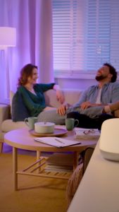 (เซทParty&Play) WiZ หลอดไฟอัจฉริยะ16ล้านเฉดสี 8.5 วัตต์ 2หลอด(แพ็คเกจใหม่)+ไฟเส้นอัจฉริยะ16ล้านเฉดสี 4เมตร 1เส้น+โคมไฟตั้งโต๊ะอัจฉริยะ16ล้านเฉดสี 1โคม