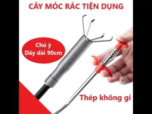 Dụng Cụ Gắp Rác Siêu Tiện Lợi - Que Móc Rác Cây Thông Tắc Bồn Chậu Nhà Vệ Sinh