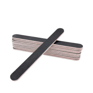 5Pcs/10Pcs Nailfile Professional Nail Buffer Black Sandpaper Strong Straight Lime Angle 100/180 Buffing Sanding Files Tools