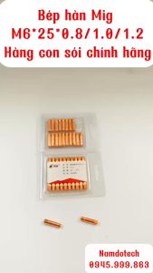 Bép Hàn Mig Con Sói Chính Hãng M6*25*0.8/1.0/1.2