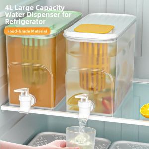 Japanese Style Large Capacity Home Plastic Cold Water Jug with Tap