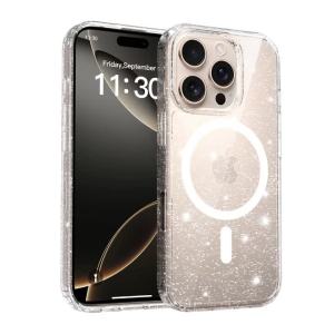 Cute Clear Glitter Bling Sparkly Case For Magsafe iPhone 17E 16E 17 Air 16 Pro Max 15 Plus 14 13 Mag Safe Women Girl Phone Cover