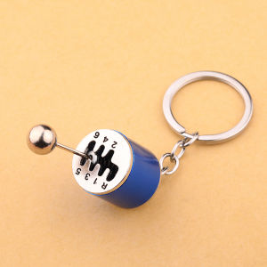 Mens Metal Gear Shift Car Keychain Stress Relief Racing Pendant Transmitter Modification Gear Shift Keychain Gift