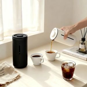 TIMEMORE 450ml 15-Ounce Máy Pha Cà Phê Kiểu Pháp Máy Pha Trà Bằng Lưới Thép Không Gỉ Mật Độ Cao Kính Chịu Nhiệt