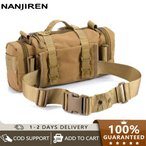 Nanjiren Outdoor Waterproof Oxford Waist Bag Fishing Camping Hunting Molly 3L Dual Use Shoulder Bag