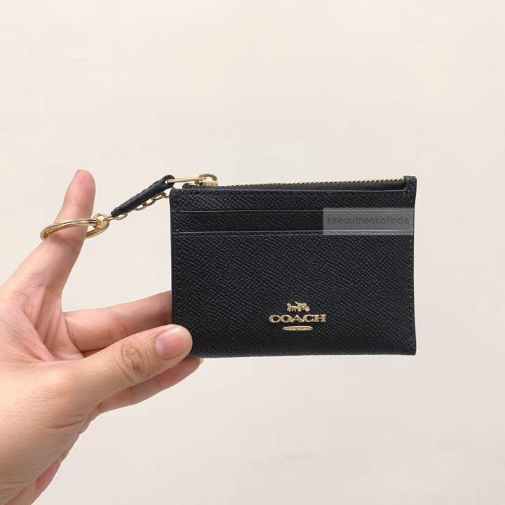 Coach Mini Skinny Id Card Case In Black Lazada Ph