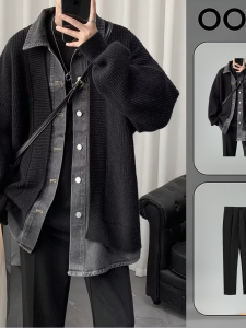 Casual Mens Set Stylish Autumn Long Sleeve Polyester Fiber Youth Fashionable Outerwear Jacket And Pants Ensemble Cool