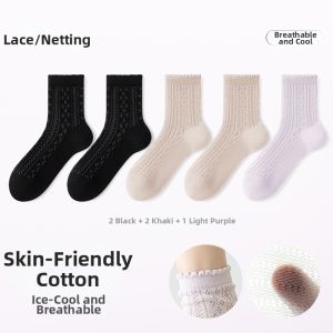 Breathable Antimicrobial Deodorant Summer Cotton Socks