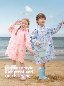 INTEKIDS | Lightweight Quick-dry School Raincoat For Children With Backpack Space