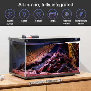 Xiaomi Mijia Smart Fish Tank Work With Mijia APP Aquarium Management Smart Lighting System Light One-Key Drainage 米家智能鱼缸
