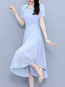 DAIXIANGFEIZI | Short Sleeve Summer New Style Waist Accentuating Dress