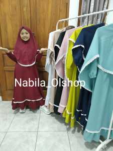 Baju Muslim Anak | Dres Anak Set Kerudung Terbaru