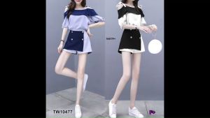 ชุดเซท ชุดทำงาน ใส่เที่ยว ใส่ทำงาน (ฟรีไซส์ M อก 32-38 เอว26-34 สพ36-38)