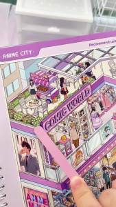 3D Micro Immersive Storage Sticker Collection Book Exquisite Illustrations PET Die Cut Stickers Handmade Collage