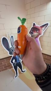 Judy & Nick Carrot Máy Ghi Âm Bút Bi Âm Thanh Mới Lạ Đồ Chơi Graffiti Viết Bút Quà Tặng Điện Tử