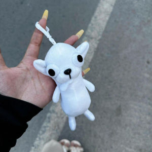 Teeker Pet Chihuahua Dog Toy Gifts Hanging Ornament  Adorable Puppy Dog Keychains for Purse Charms White Pink