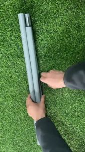 2 Pcs Camping Tent Poles (2m/2.4m) Folding Awning Rod Detachable Sunshade Tarp Pole Outdoor Tents Accessories Canopy Sun Sails Stand Frame Light Weight Support Steel Tube Hiking Travelling Shelter Stick Bar Tiang Flysheet Batang Khemah