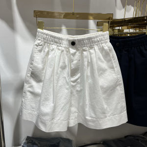 Quần Short Ống Rộng Chữ a Cạp Chun Thời Trang Mùa Hè Cho Nữ Quần Short Cotton Ống Rộng Quần Short Thường Ngày Quần Short Cotton