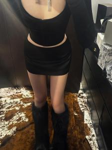 Dorff Ann Silk Satin Dress Low Waist Short Skirt Polyester Fabric Regular Thickness Spring Season Inner Lining Slim Fit