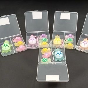 TAIYO Turtle Pendant Gantungan Kunci Menyala Keychain Group Set Multicolor Glow In Dark Kura-Kura Aksesoris