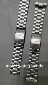 16/18/20/22/24mm Falt Curved End Stainless Steel Watch Band Solid Metal Silver Gold Black Metal Bracelet with Tool Folding Clasp