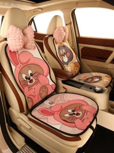 Universal Four Seasons Car Seat Cushion Womens Cute Tom And Jerry Chair Cover Summer High-End Feeling Car Interior Decoration