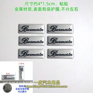 Decorative Metal Car Audio Horn Sticker Berlin Sound Logo Reflective Decal for Mercedes Benz Vehicle Interior Accessories