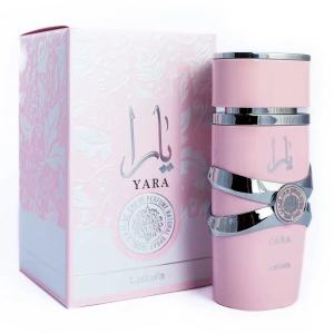 Pink Lattafa Yara Eau De Parfum 100ml Long-Lasting Floral Perfume for Womens Fragrance
