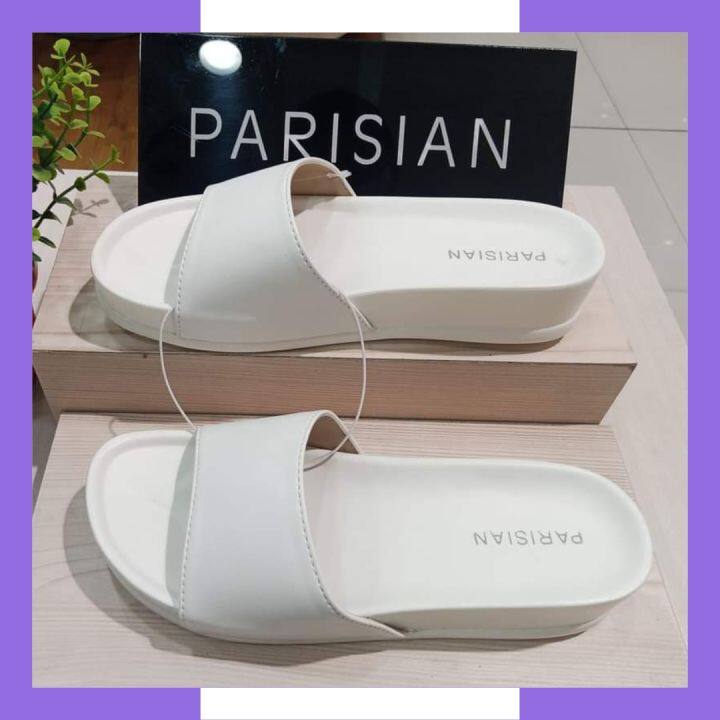 Parisian hot sale white sandals