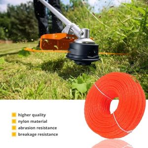 2.4mm/3mm 15M Twisted Nylon Trimmer Line Spool Abrasion‑Resistant Replacement Cutting Wire for Lawn Grass Trimmer