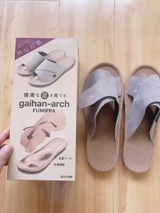 【现货】36-39 EU Size 日本拇多用能鞋 简约交叉外穿足弓支撑拖鞋Japan Fumippa Hallux valgus Slippers Flat foot Slippers Flat Foot Shoes Healthy Slipper