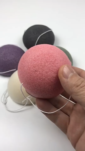 GigglesGalore Konjac Sponge Natural Konjac Puff Face Wash Cleaning Sponge Makeup Konjac Sponge