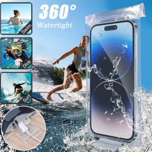 10pcs Universal Transparent Mobile Phone Waterproof Bag / Cycling Specific Phone Holder Waterproof Bag / Mobile Phone Touch Screen Rain Pouch / Floating Charging Port Watertight Cellphone Protector
