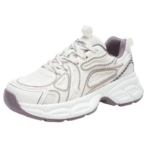 Agsdon | Womens Summer Lightweight New Style Breathable Dad Sneakers Thick Sole