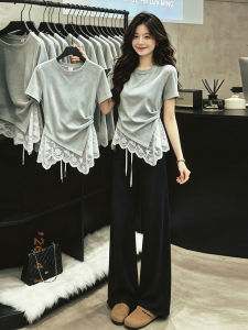 CHOEFULYN | Unique Elegant Waist Cinching Ruffled T-shirt