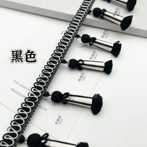 Bộ Sưu Tập Mới Của Bùi Nghiên: Rèm Cửa Biệt Thự Sang Trọng Viền Ren Đen Trắng Kiểu Pháp Cổ Điển Trang Trí Cửa Sổ Sang Trọng