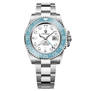 PAGANI DESIGN New Luxury Men Mechanical Wristwatch Stainless Steel GMT Watch Top Brand Sapphire Glass Men Watches reloj hombre
