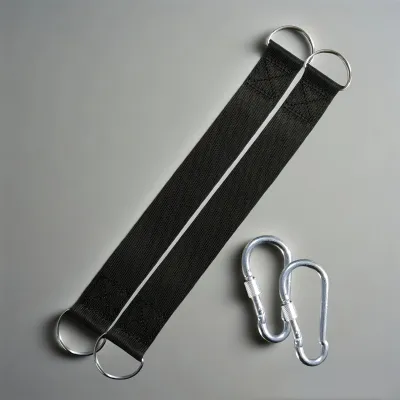 Durable Camping Hammock Slings Featuring Safety Locks Ideal for Various Outdoor Swing Hammock Accessories in Amusement Parks.