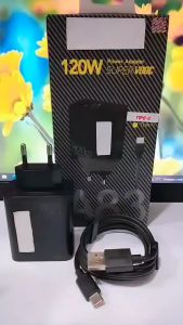 Charger OPP A83 Full Black Power Adapter 120W Super Vooc Fast Charging