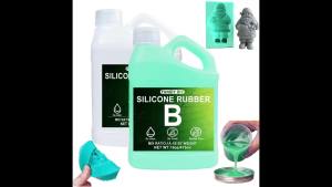 Silicone Molds Making Kit green Silicon Liquid Silicone Rubber Mixing Ratio 1:1 - Ideal for Resin Molds 3D Molds DIY Making